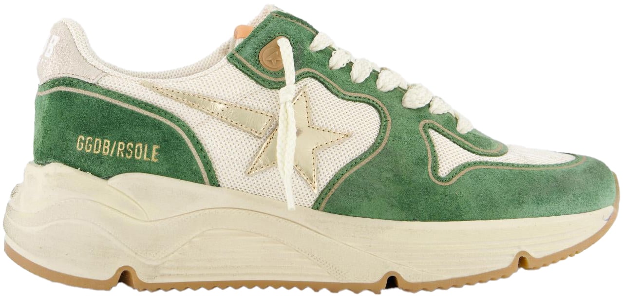 Golden Goose Dames Running Sole Sneaker Groen Groen