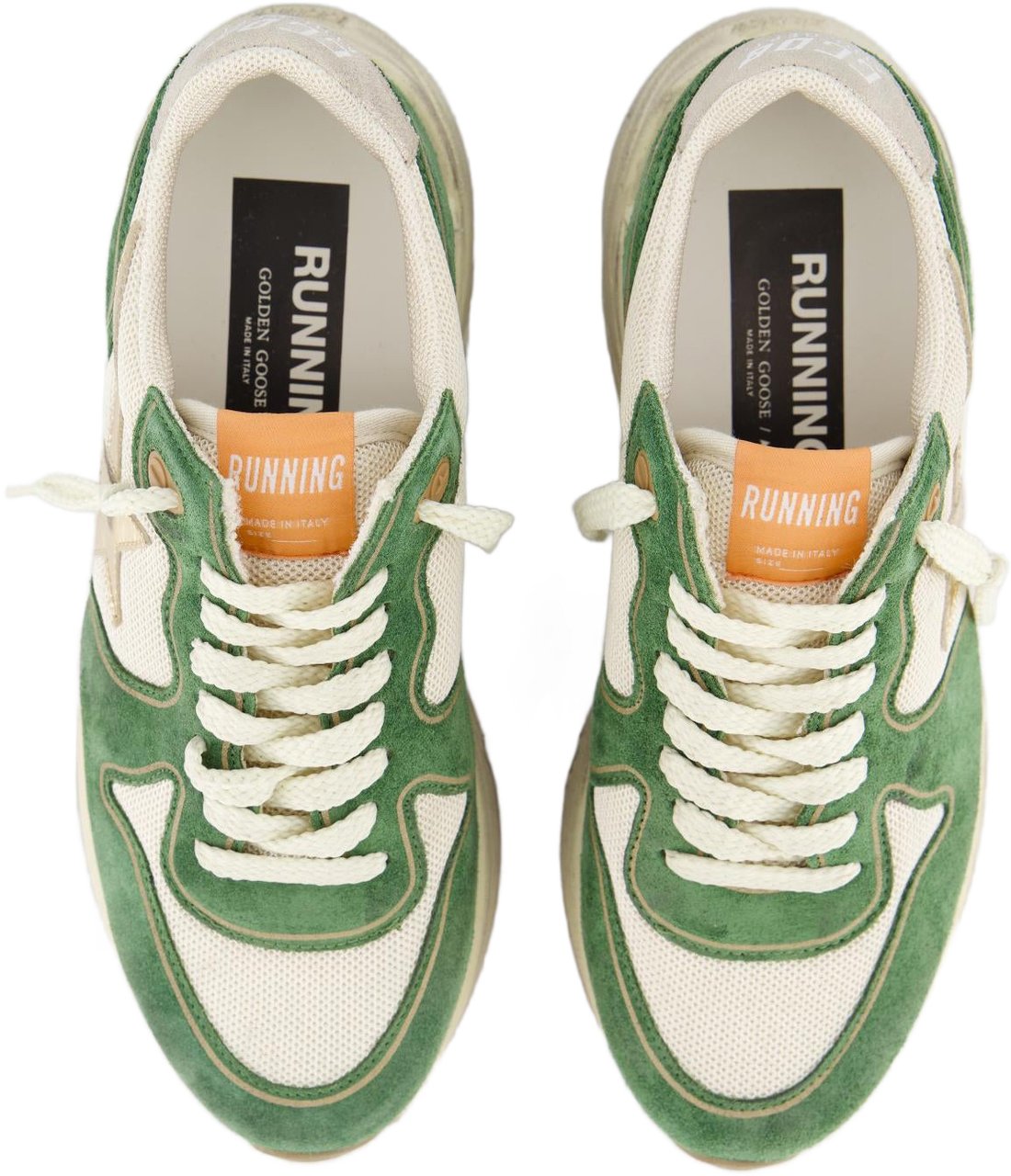 Golden Goose Dames Running Sole Sneaker Groen Groen
