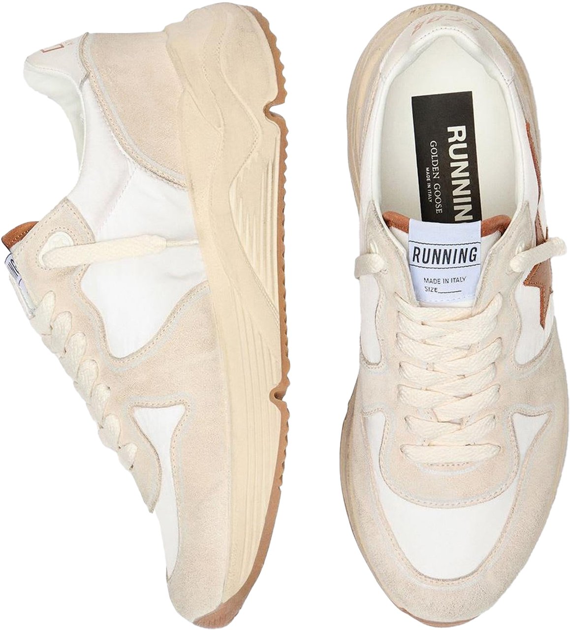 Golden Goose Dames Running Sole Wit