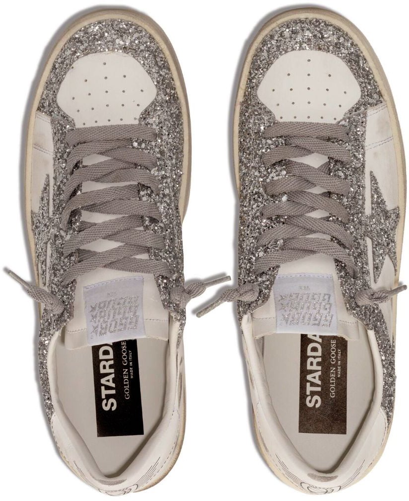 Golden Goose Sneakers Silver Zilver