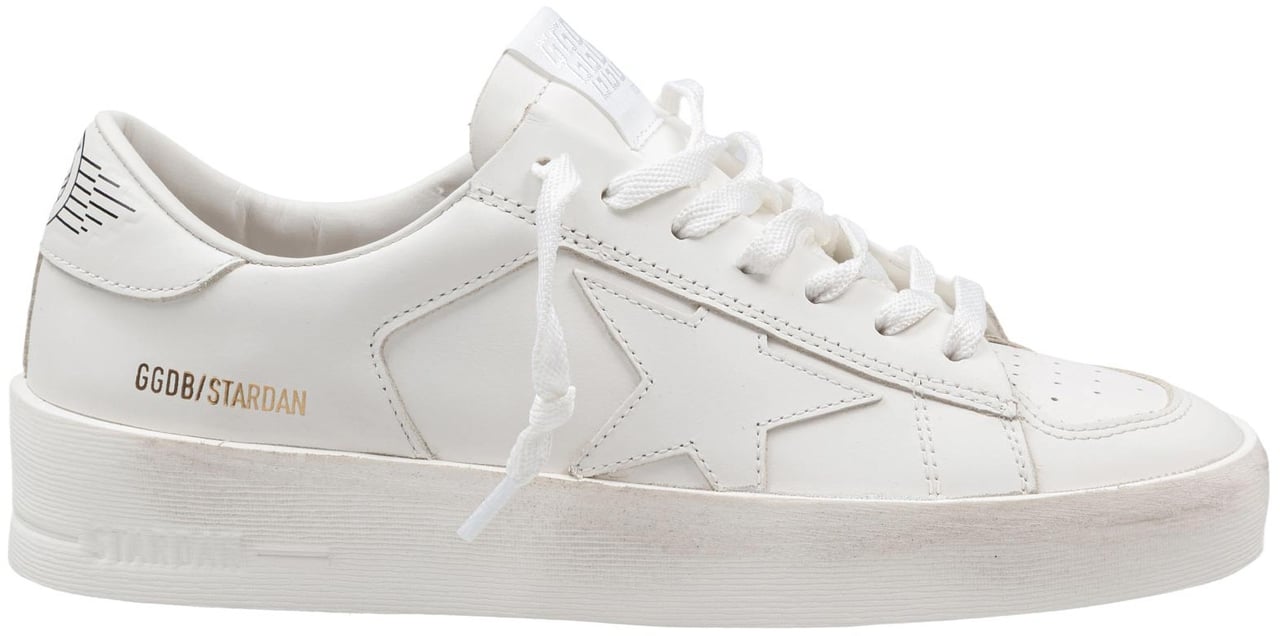 Golden Goose Golden goose stardan white leather sneakers Wit