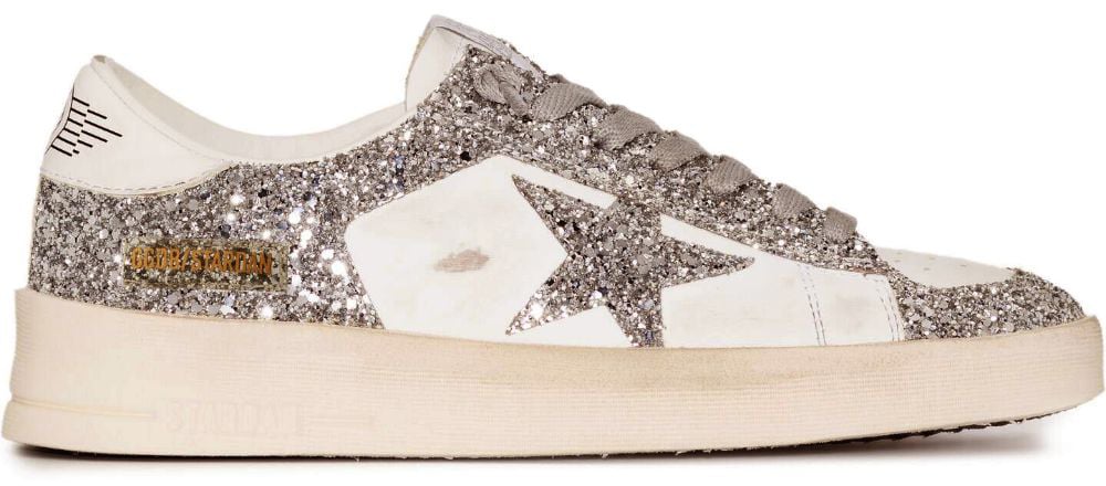 Golden Goose Sneakers Silver Zilver