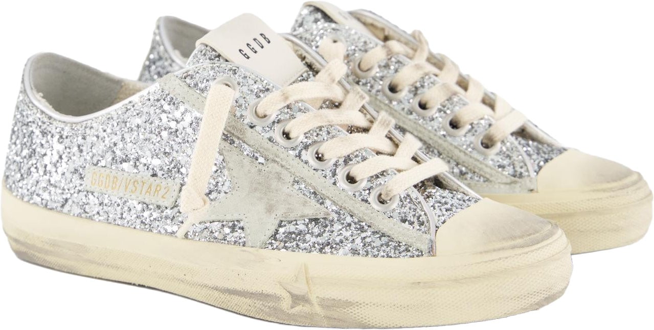 Golden Goose Dames V- Star 2 Sneaker Metallic Metallic