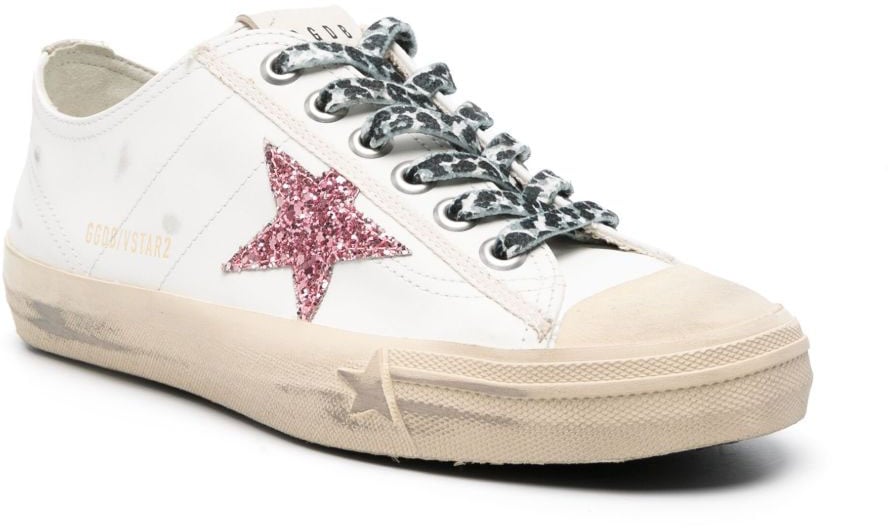 Golden Goose Sneakers Whiteburgundy Rood