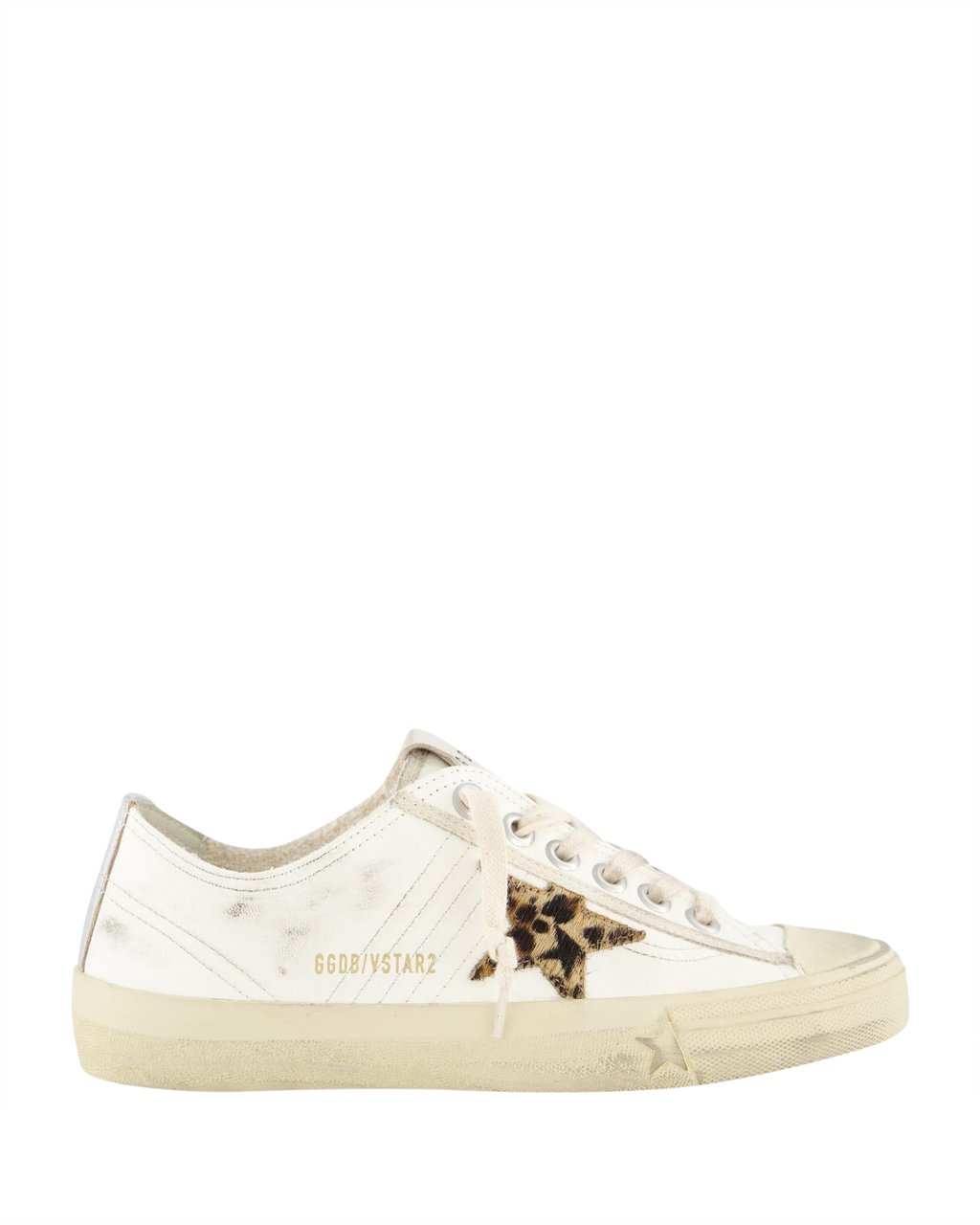 Golden Goose Dames V-Star 2 Sneaker Wit/Leo Wit