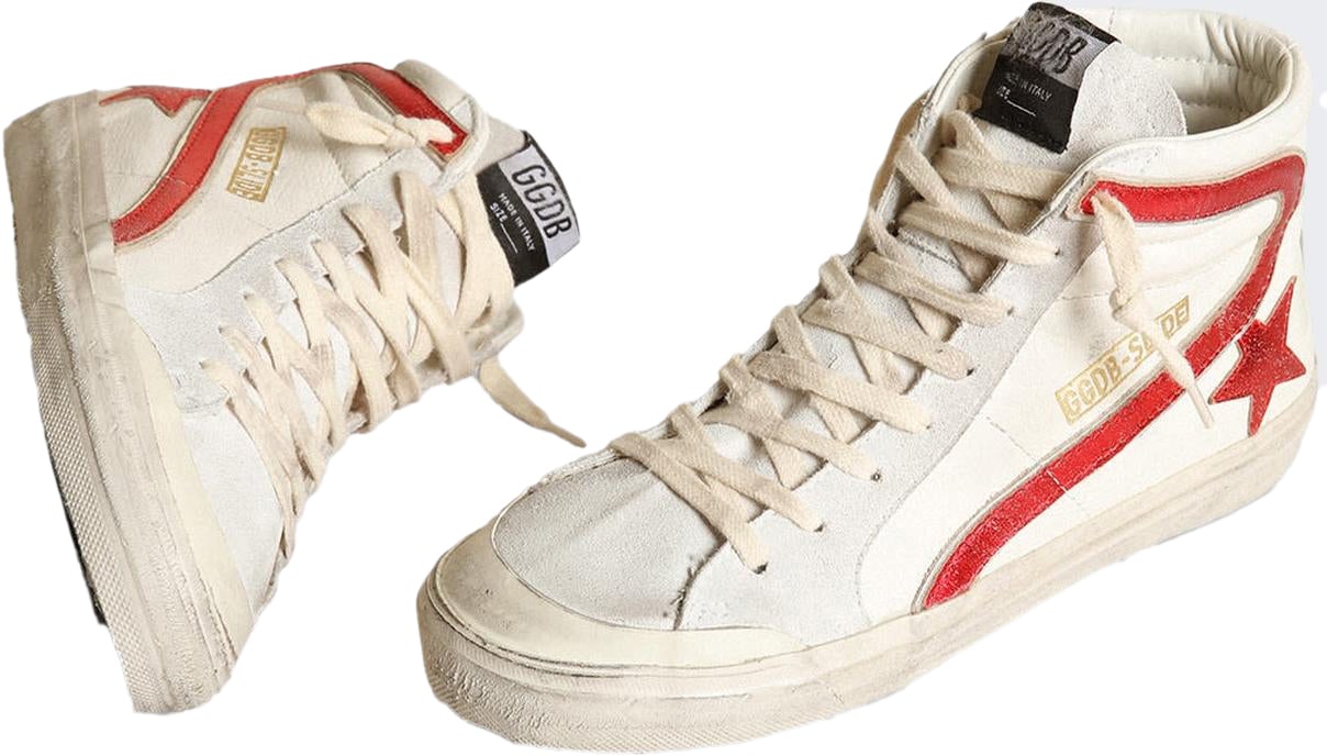 Golden Goose Dames Slide Penstar Wit