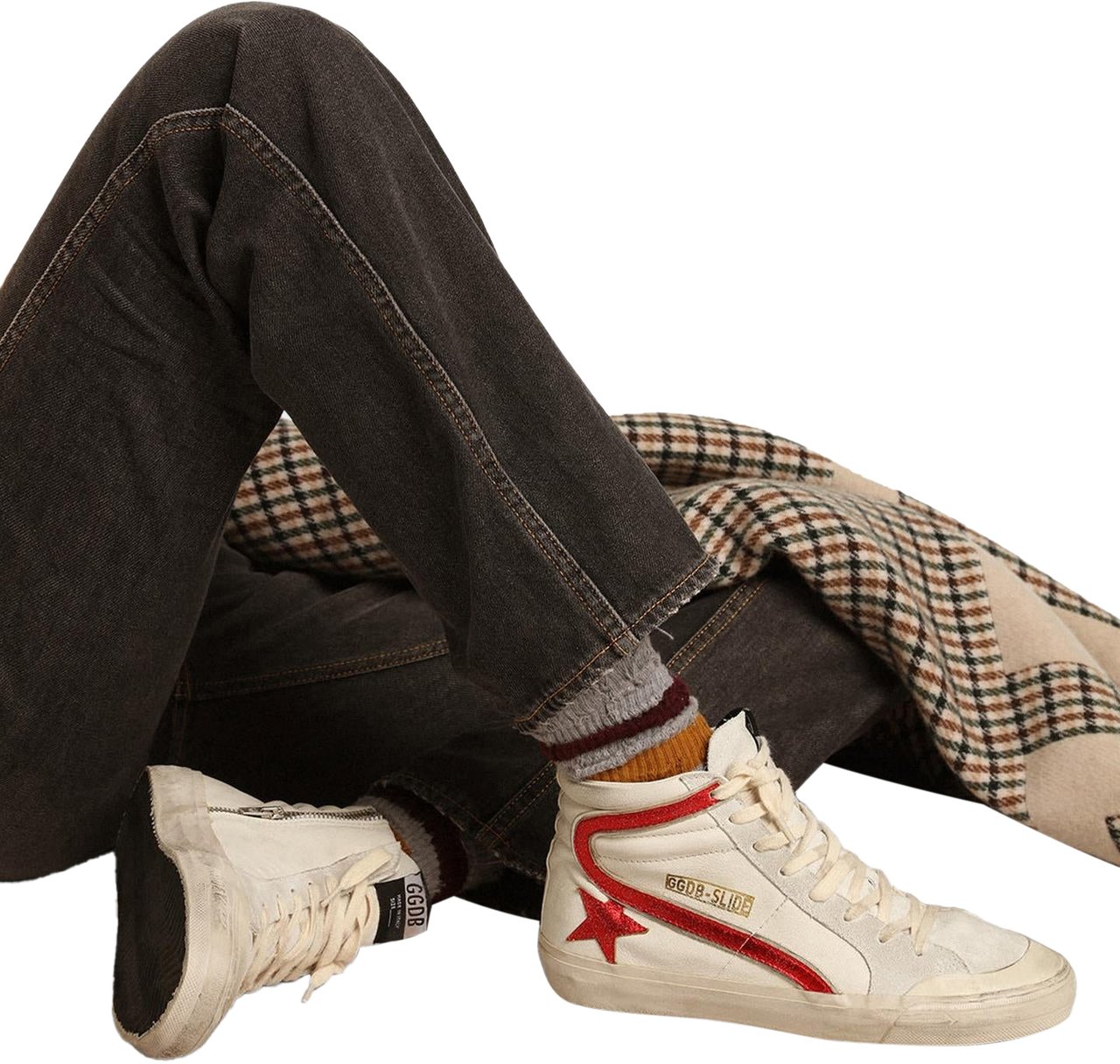 Golden Goose Dames Slide Penstar Wit