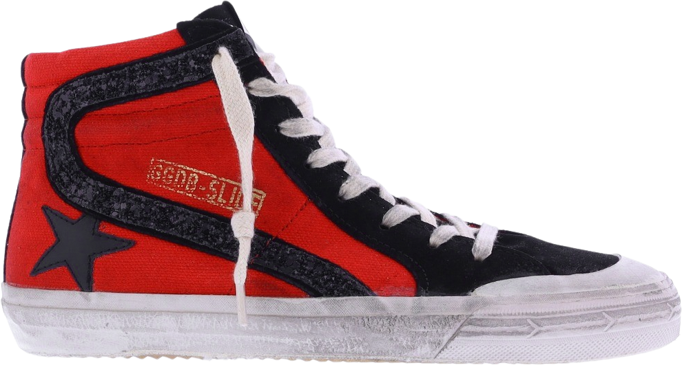 Golden Goose Dames Slide Sneaker Rood/Zwart Rood
