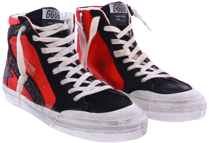 Golden Goose Dames Slide Sneaker Rood/Zwart Rood