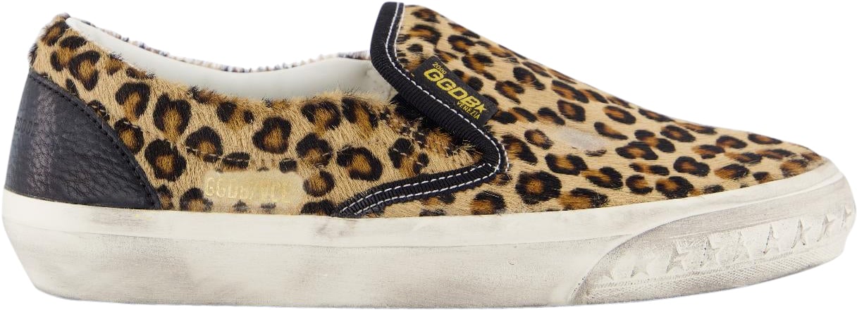 Golden Goose Dames Vce Horsy Slip on Beige sneakers Beige