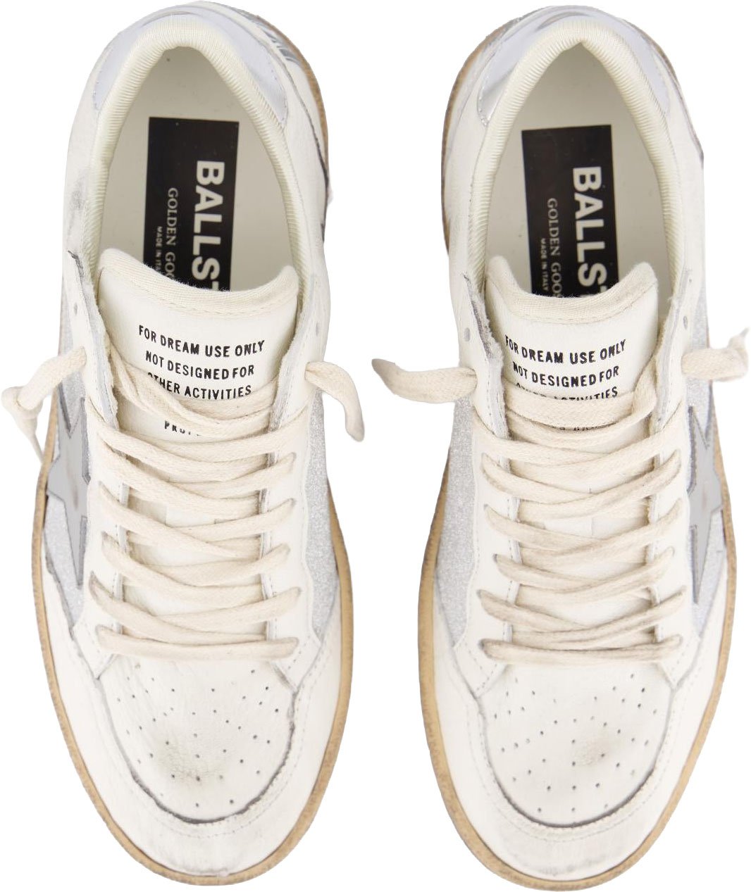 Golden Goose Dames Ballstar Sneaker Wit/Grijs Wit