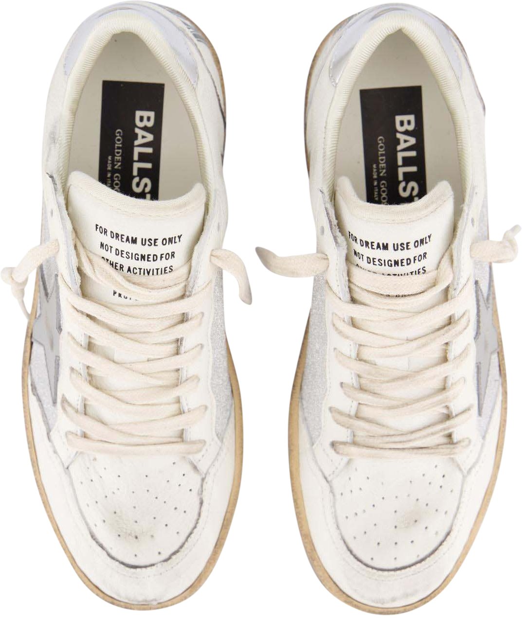 Golden Goose Dames Ballstar Sneaker Wit/Grijs Wit