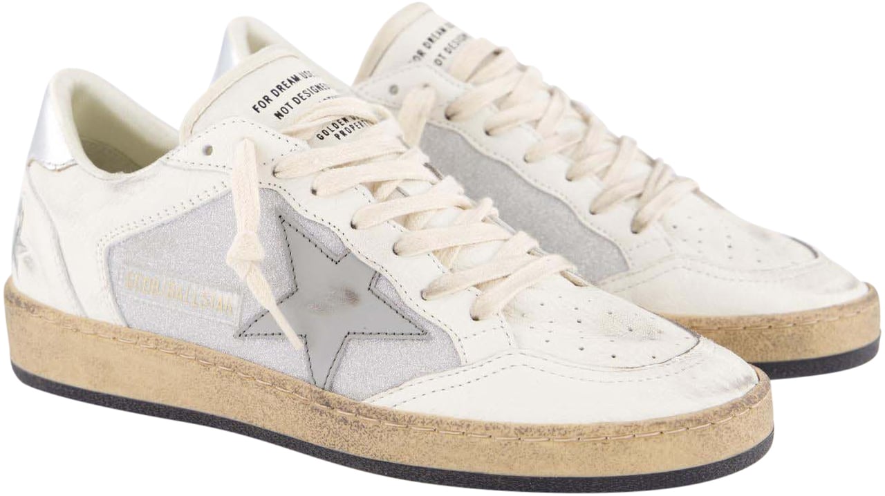 Golden Goose Dames Ballstar Sneaker Wit/Grijs Wit