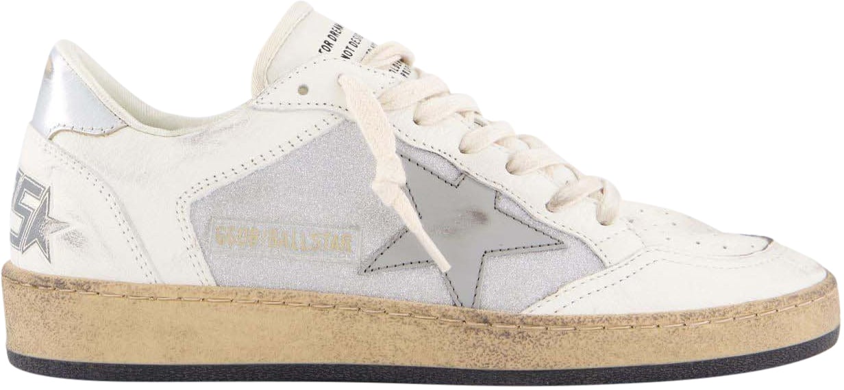 Golden Goose Dames Ballstar Sneaker Wit/Grijs Wit