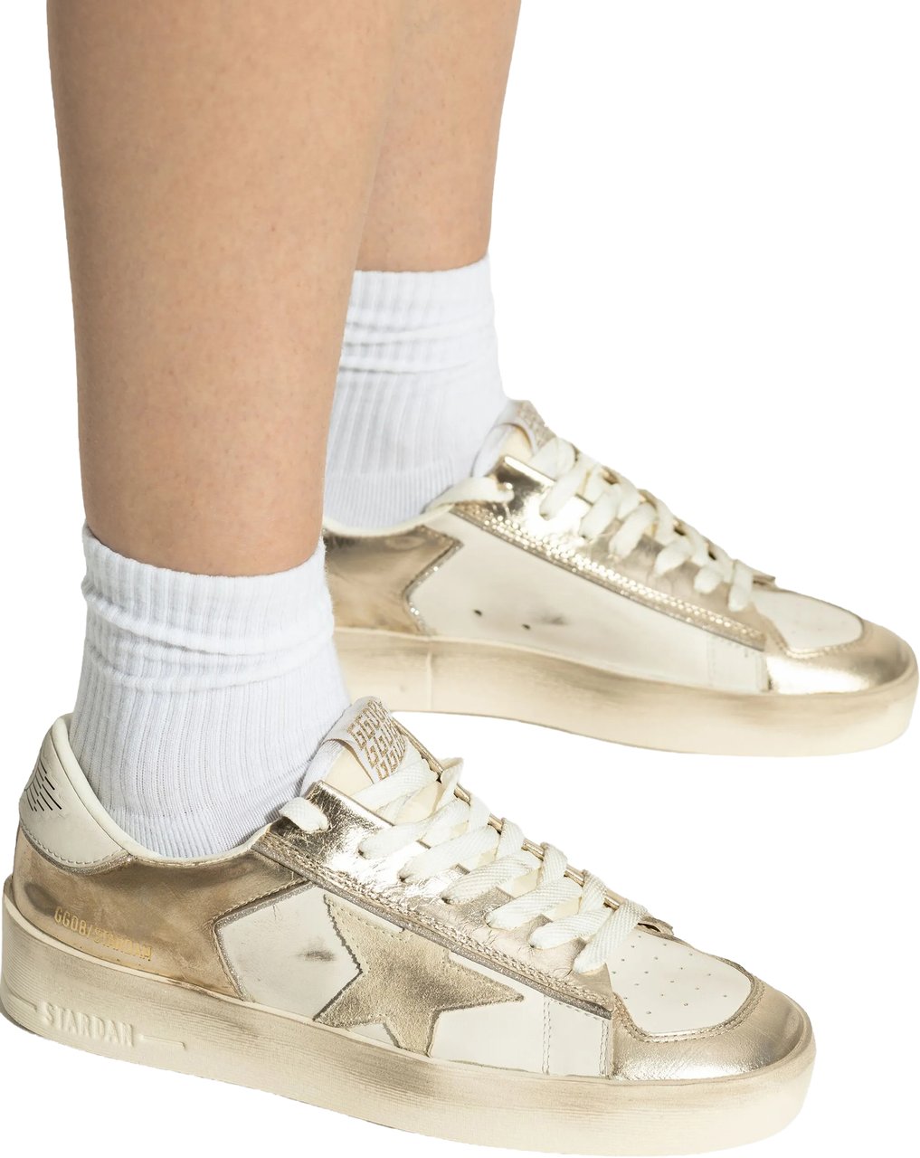 Golden Goose Sneakers Platinium/Milk/Beige Goud