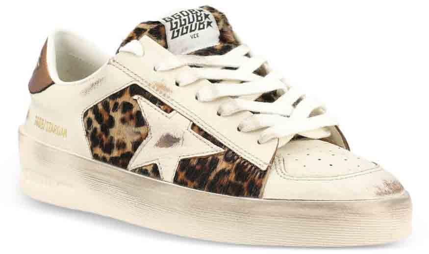 Golden Goose Sneakers Leopard Print Wit