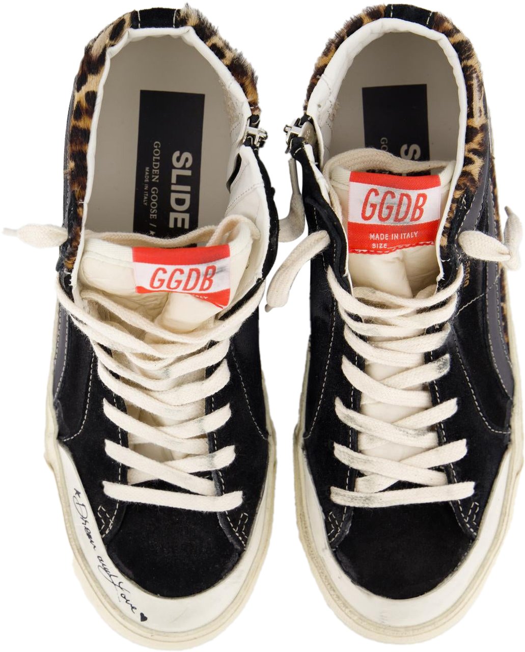 Golden Goose Dames Slide Wave Zwart