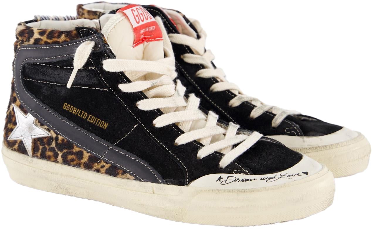 Golden Goose Dames Slide Wave Zwart