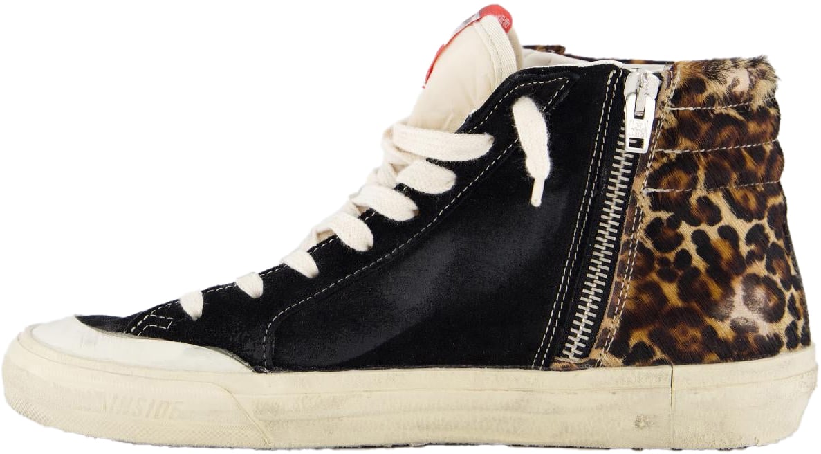 Golden Goose Dames Slide Wave Zwart