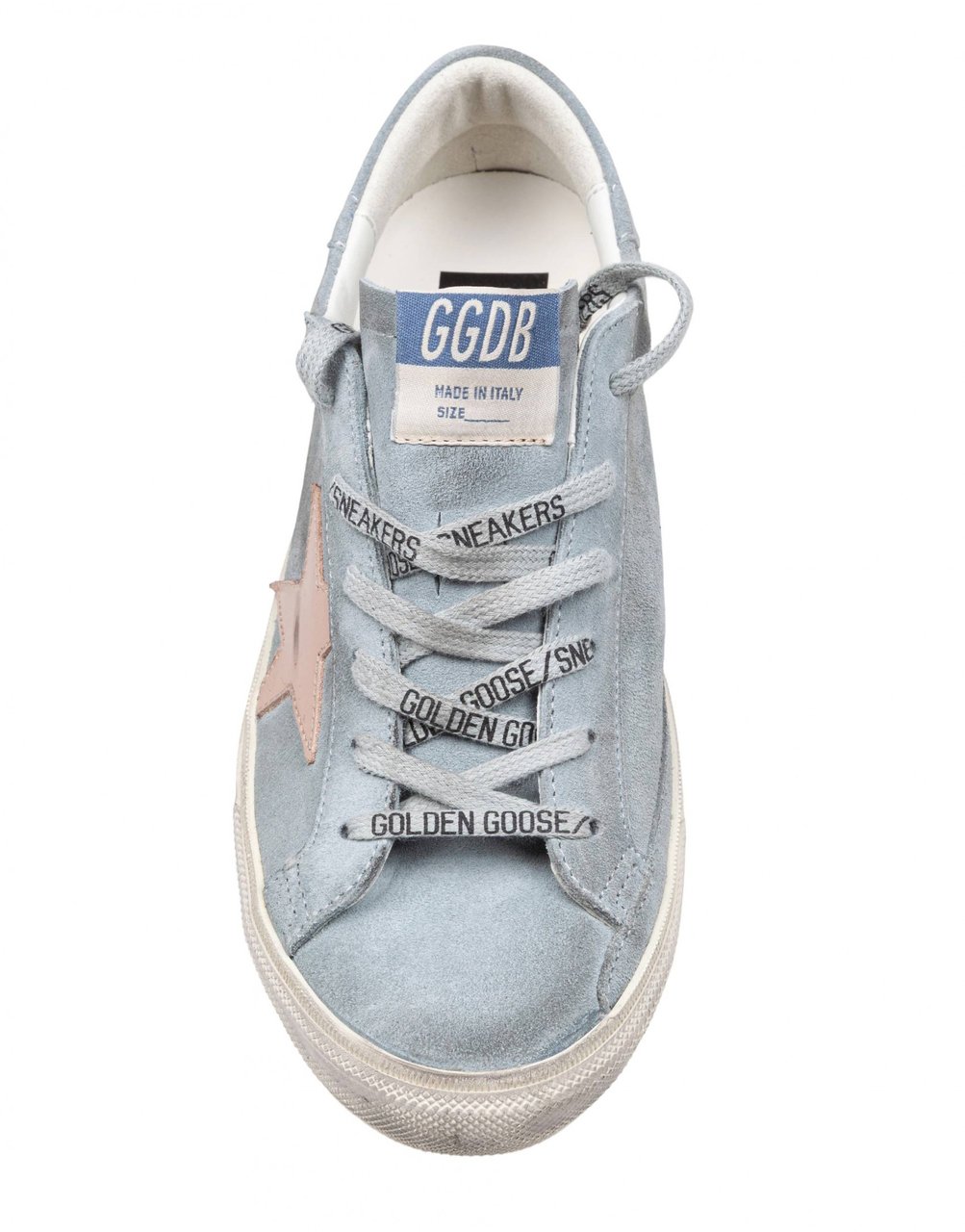 Golden Goose Golden goose super star sneakers in suede grey/pink Grijs