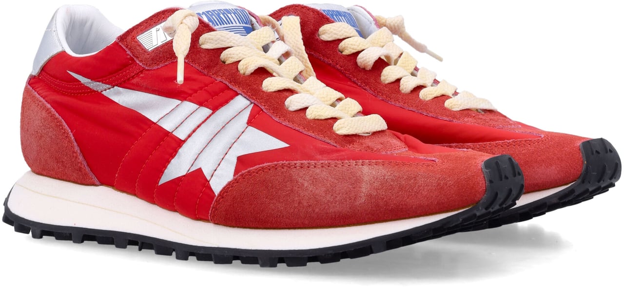Golden Goose Runnin Marathon Red/Silver Rood