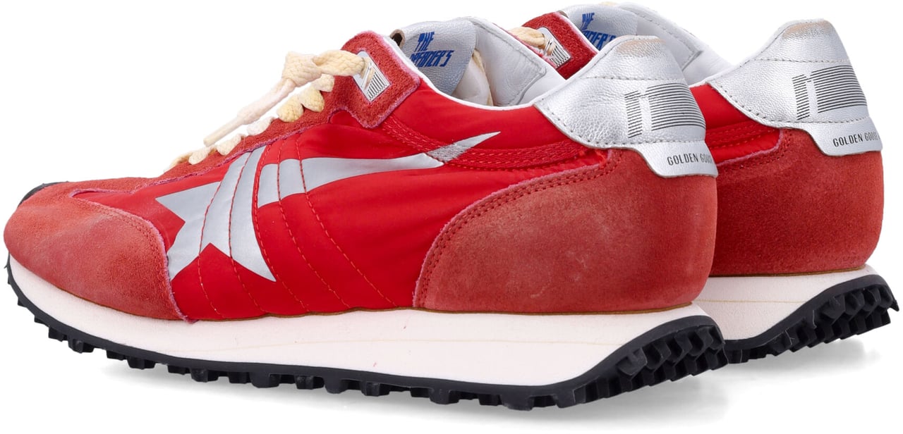 Golden Goose Runnin Marathon Red/Silver Rood