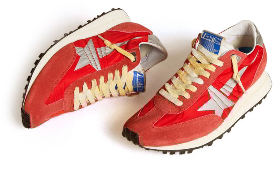 Golden Goose Sneakers Red Silver Rood
