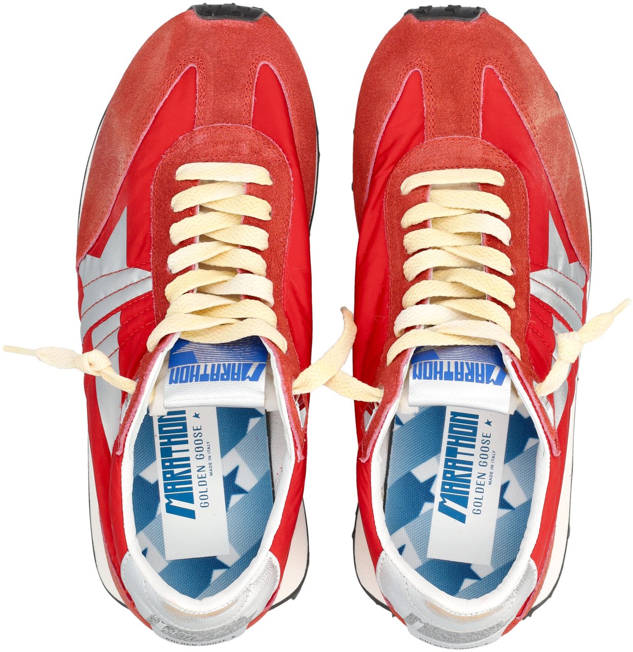 Golden Goose Runnin Marathon Red/Silver Rood