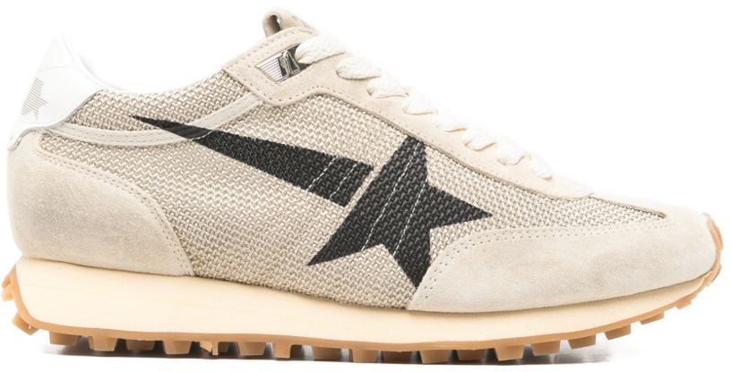 Golden Goose Sneakers Beige Black Beige