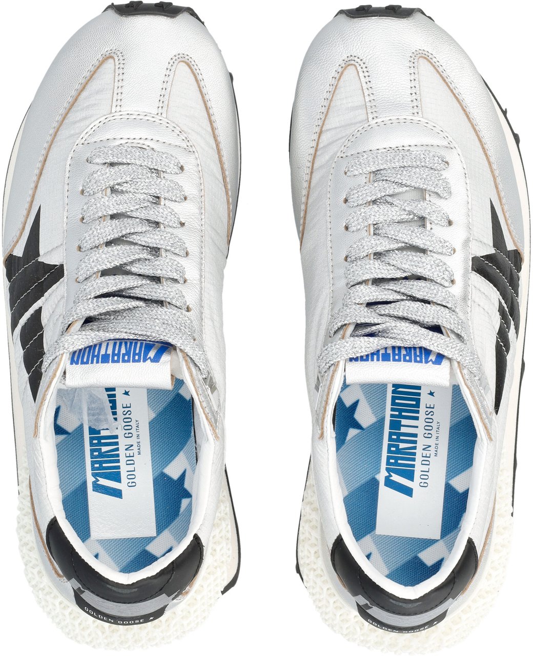 Golden Goose Runnin Marathon Silver/Black Zilver