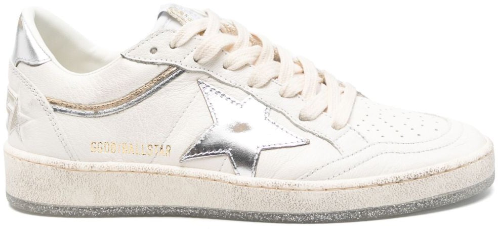 Golden Goose Sneakers Silver Zilver