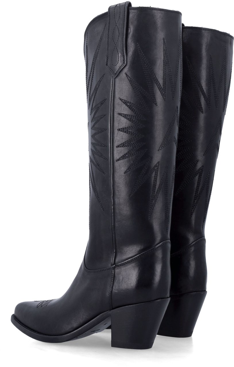 Golden Goose 70'S Wish Star High Boot Nero Zwart