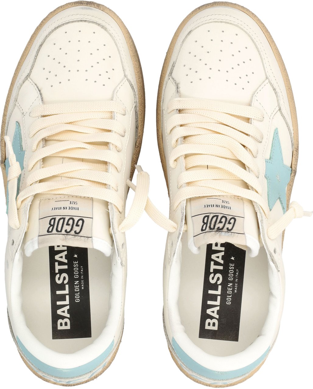 Golden Goose Ballstar 2 White/Aquamarine Wit