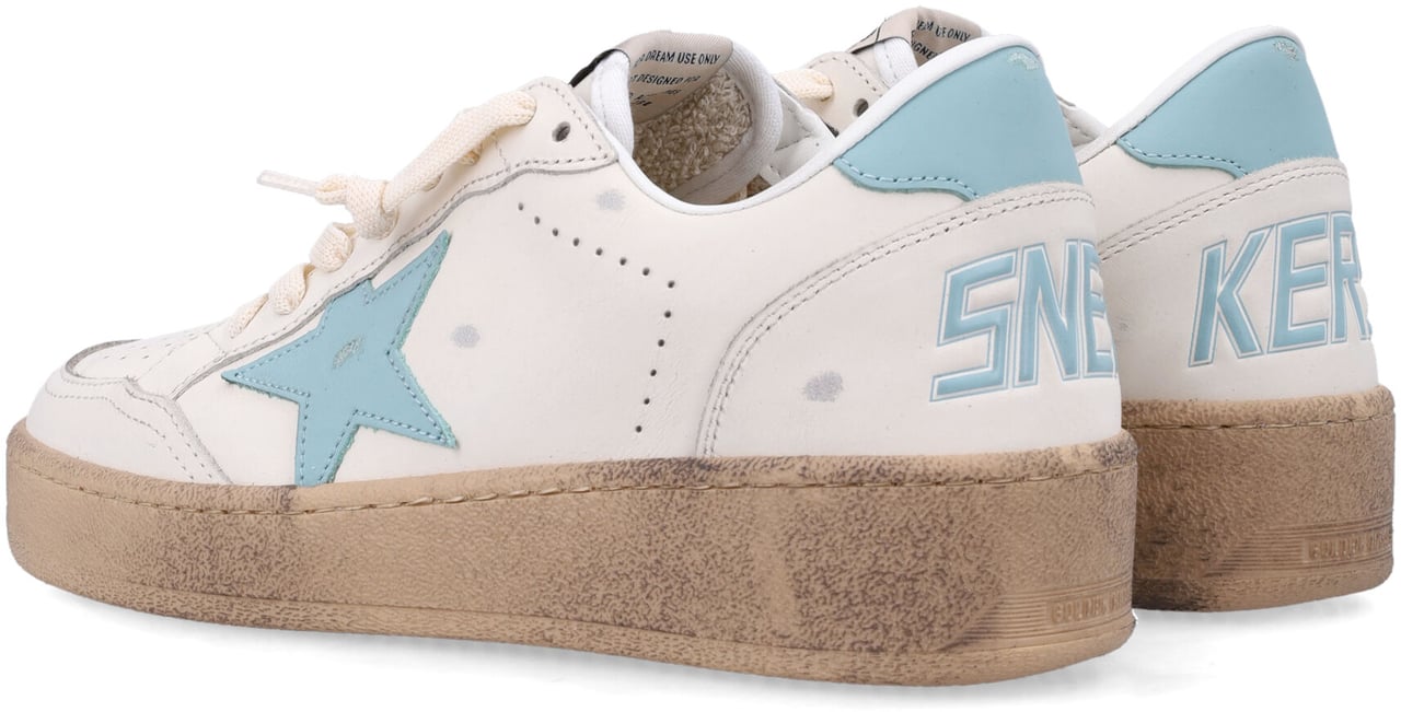Golden Goose Ballstar 2 White/Aquamarine Wit