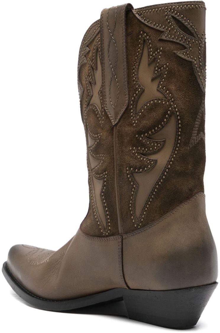 Golden Goose Boots Kaki Bruin