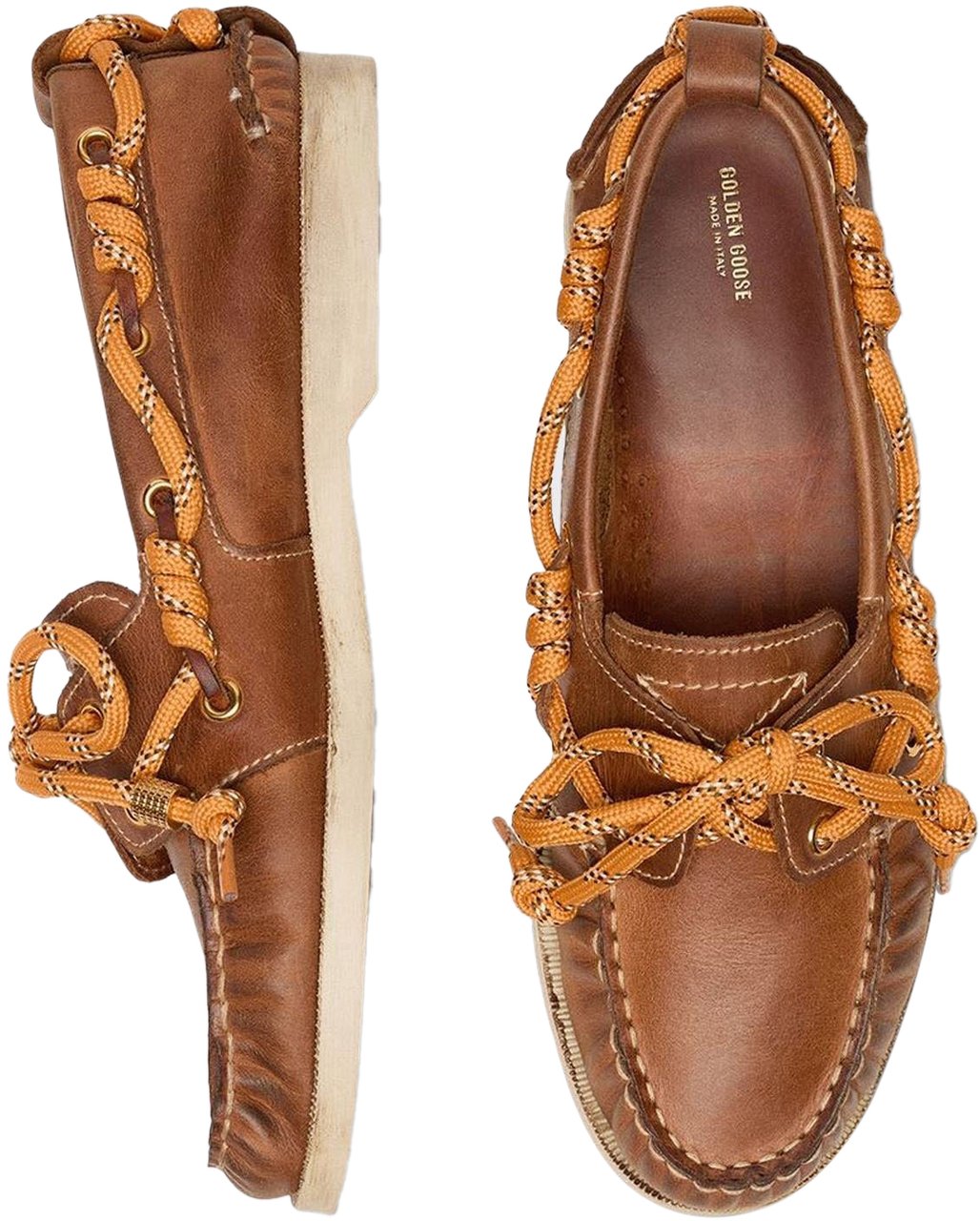Golden Goose Dames Boat Mocassin Bruin Bruin