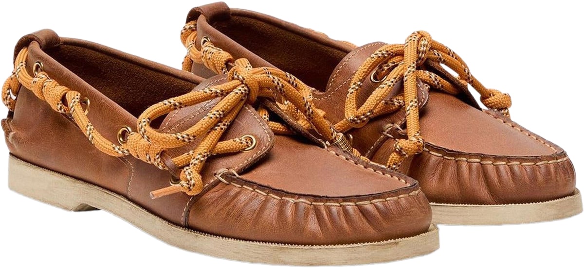 Golden Goose Dames Boat Mocassin Bruin Bruin