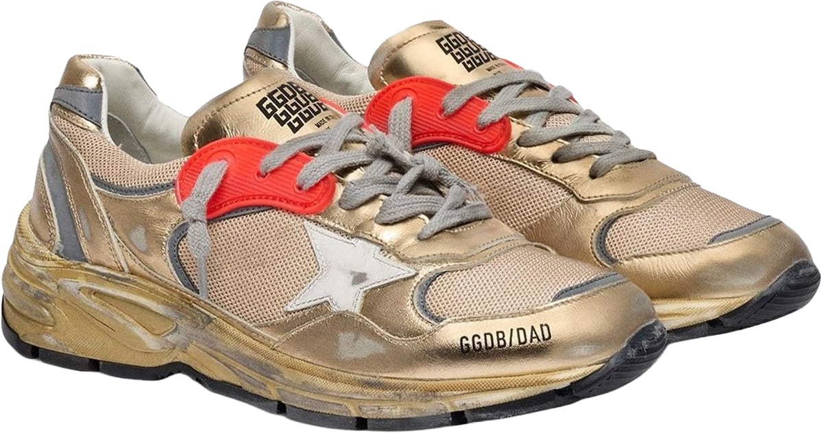 Golden Goose Dames Running Dad Metallic
