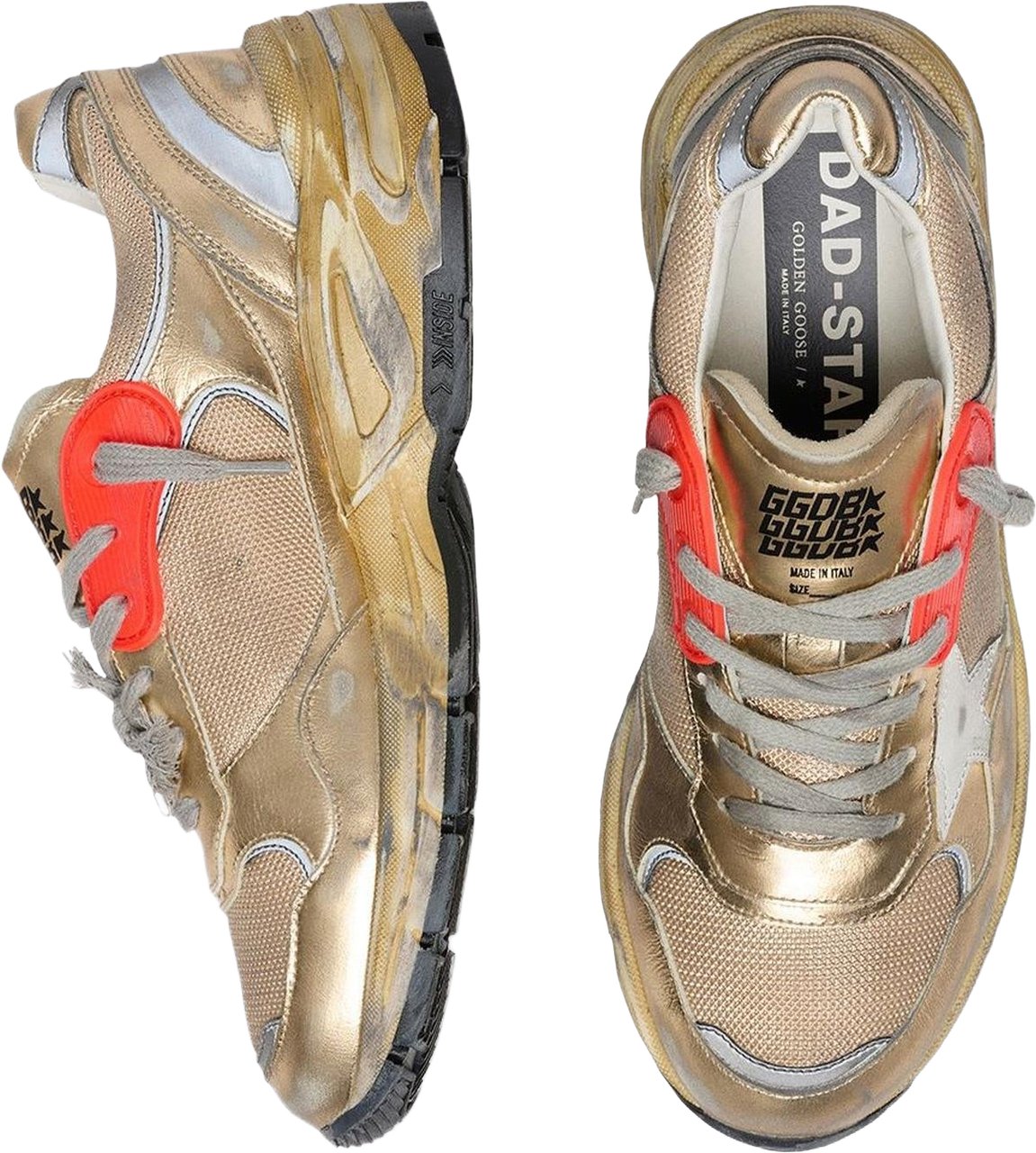 Golden Goose Dames Running Dad Metallic