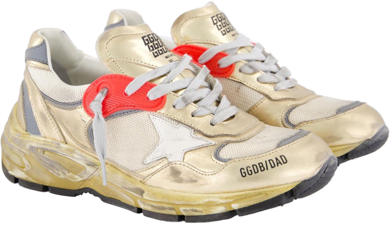 Golden Goose Dames Running Dad Sneaker Metallic Metallic