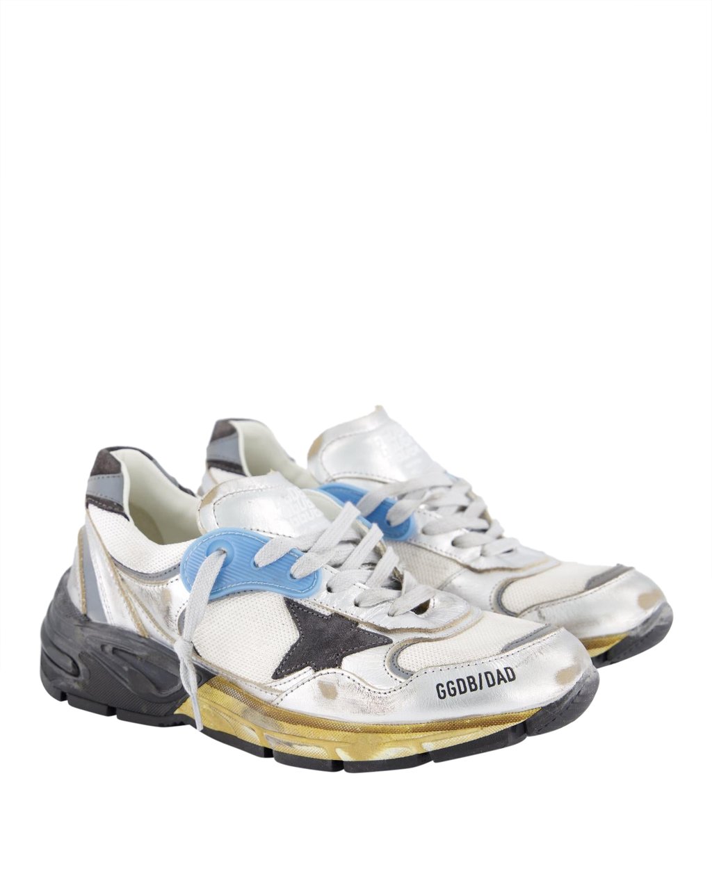 Golden Goose Dames Running Dad Sneaker Metallic Metallic