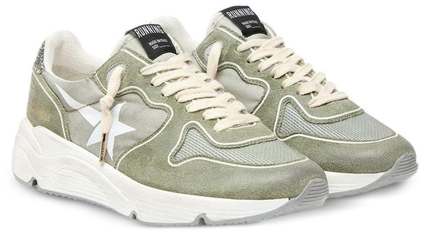 Golden Goose Sneakers Green/Silver Lime