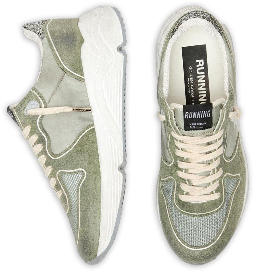 Golden Goose Sneakers Green/Silver Lime