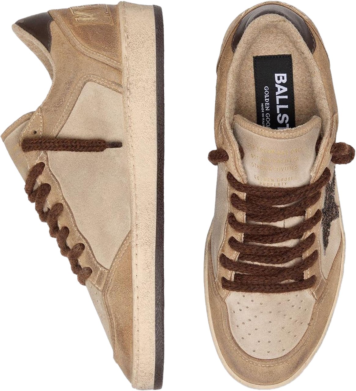 Golden Goose Dames Ballstar Beige