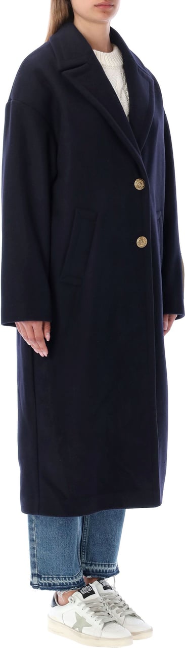 Golden Goose Cocoon Coat Blu Blauw