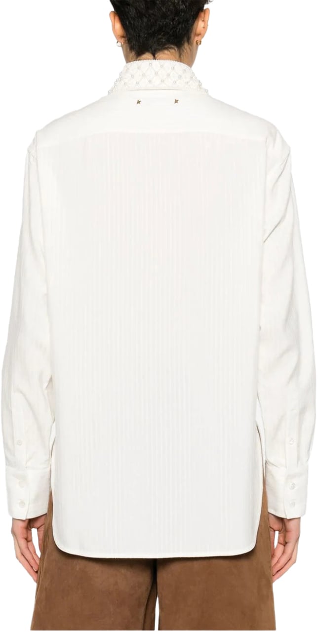 Golden Goose journey ws boyfriend basic shirt white Wit