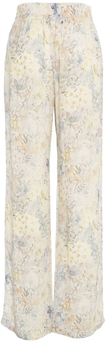 Golden Goose Wide leg pants with floral print Divers