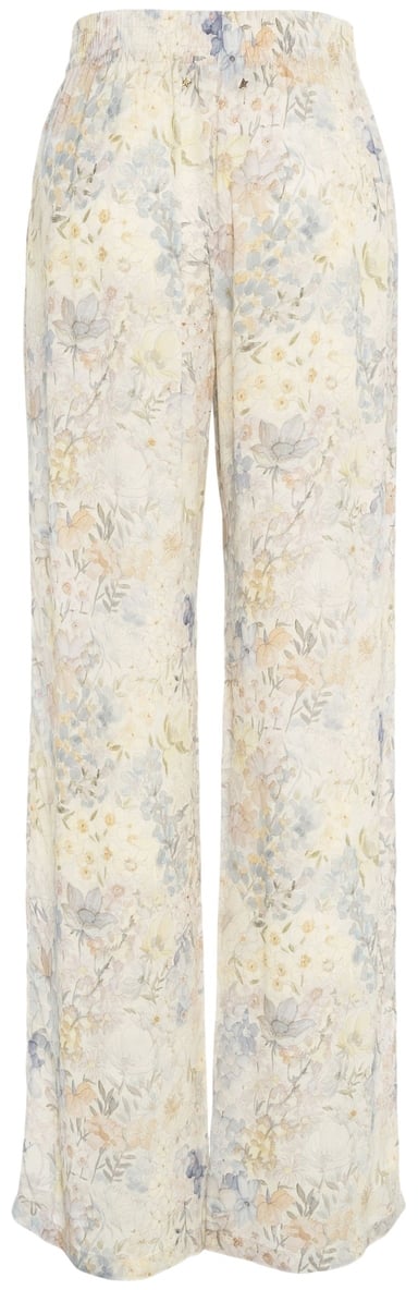 Golden Goose Pantaloni wide leg con stampa floreale Divers