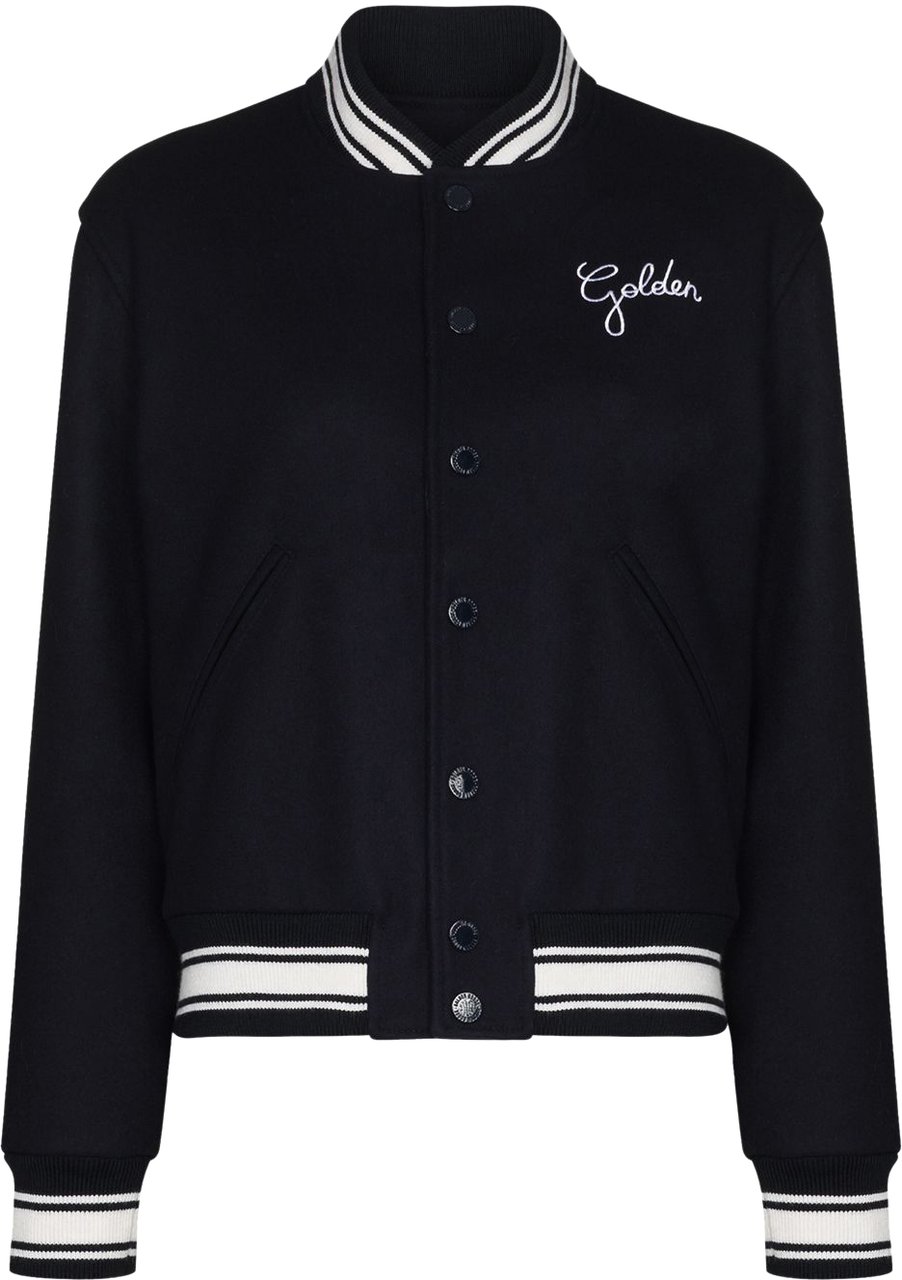 Golden Goose Coats Blue Blauw