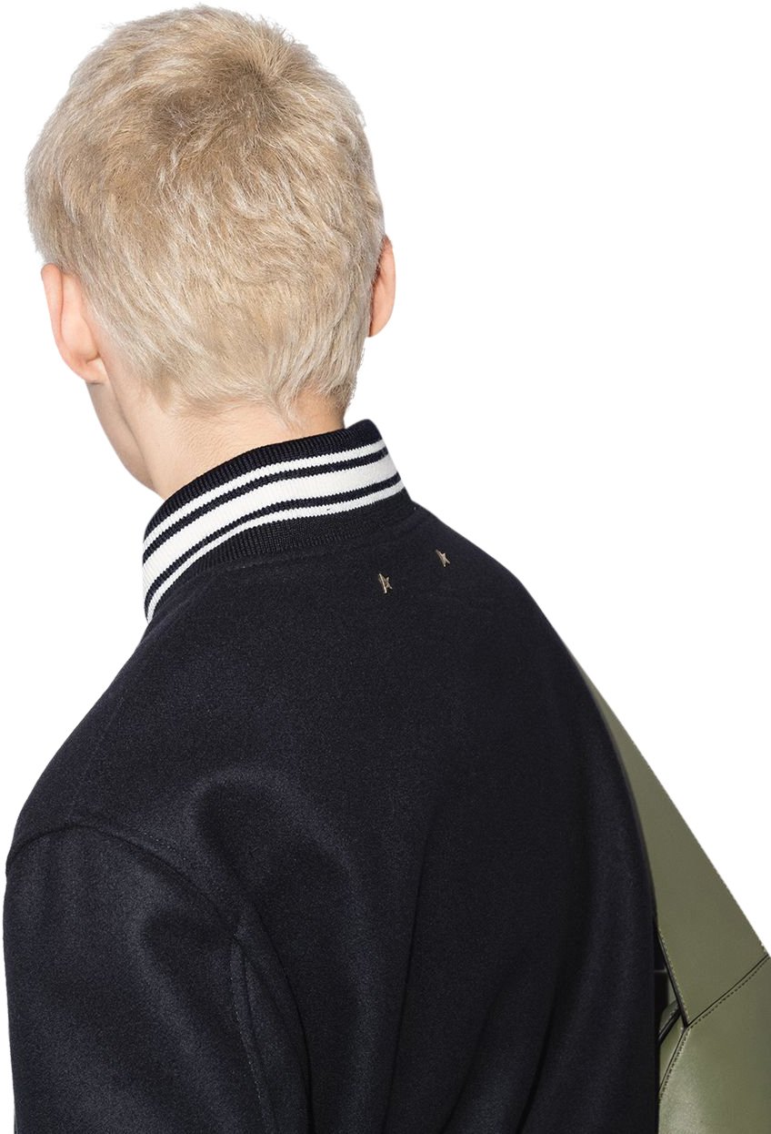 Golden Goose Coats Blue Blauw